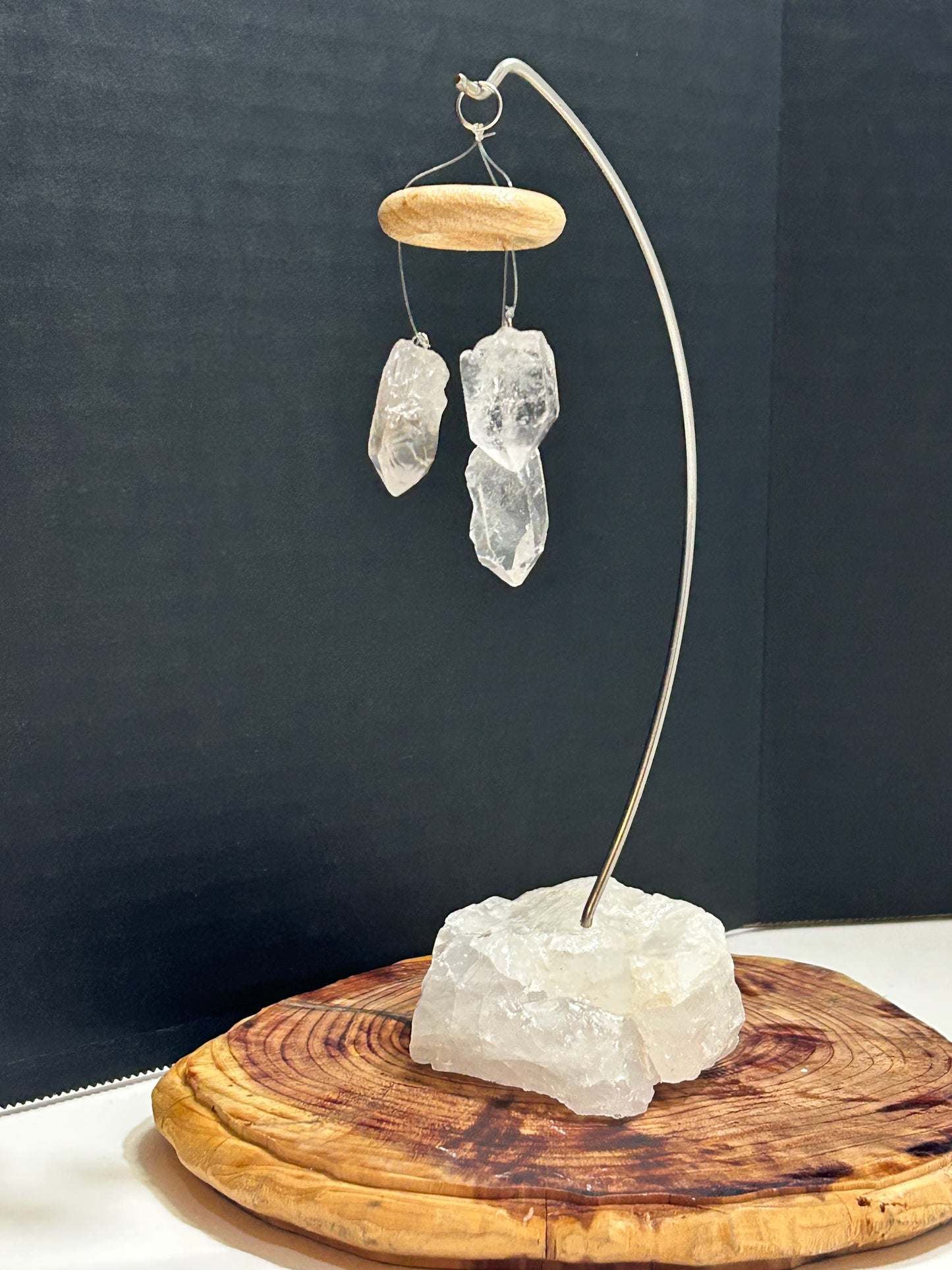 Crystal Quartz Points On Crystal Quartz Base Home Decor