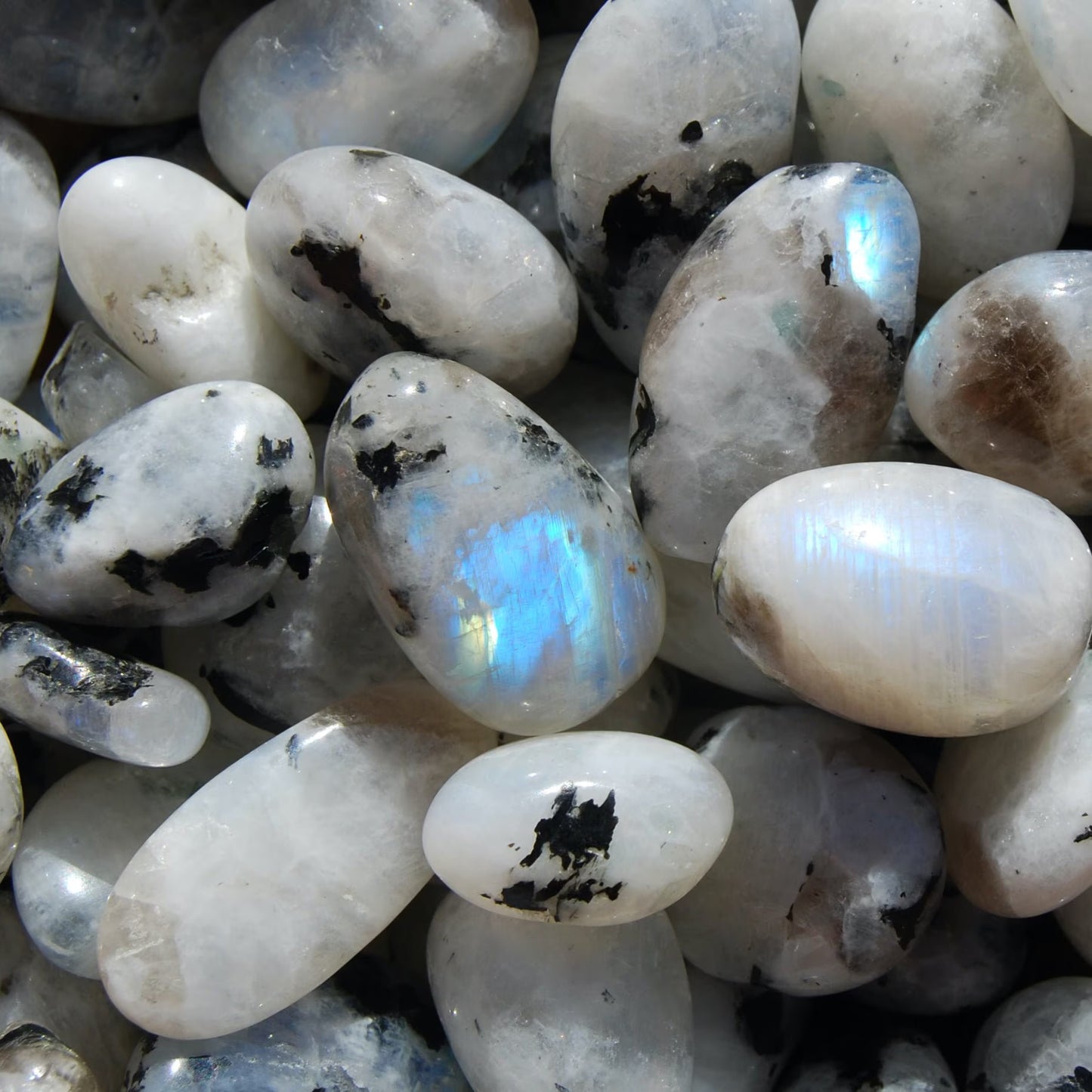 Tumbled Rainbow Moonstone