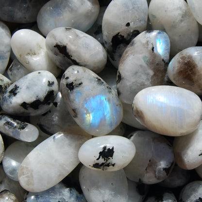 Tumbled Rainbow Moonstone