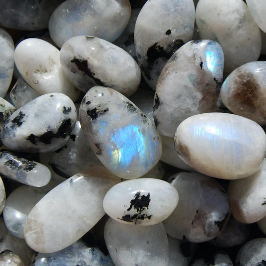 Tumbled Rainbow Moonstone