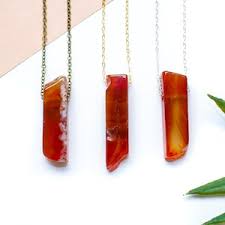 Carnelian Pendant Necklace
