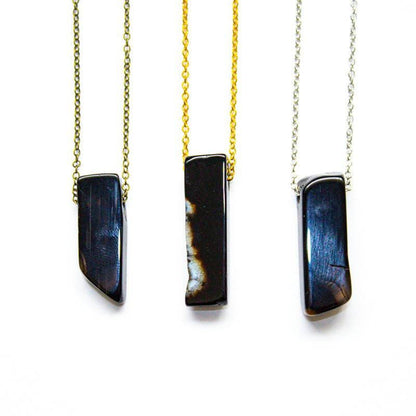 Black Agate Root Chakra Gemstone Necklace