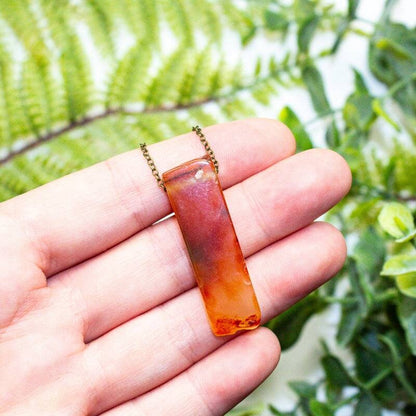 Carnelian Crystal Pendant Necklace Sacral Chakra