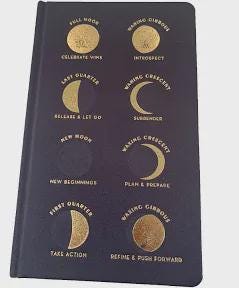 Hardcover Moon Phase Journal