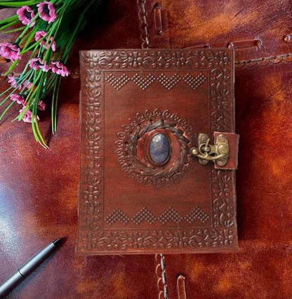 Leather Embossed Journal With Latch