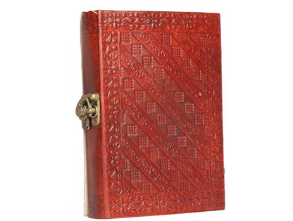 Leather Embossed Journal With Latch